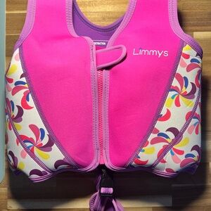 Limmys Pink and Multicolor Swim Vest